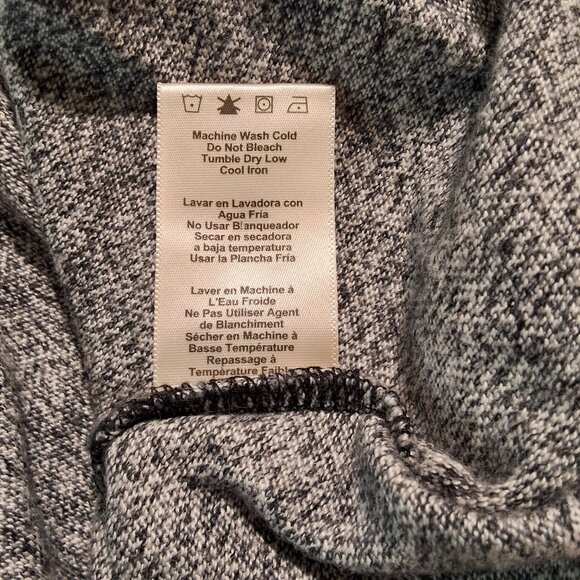 UGG Mens Galen Heathered Texture Sweater in Black Bear. Sz XL Ribbed Neckline & - Picture 6 of 6